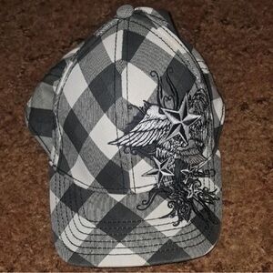 Disney Black and White Plaid Women's Hat